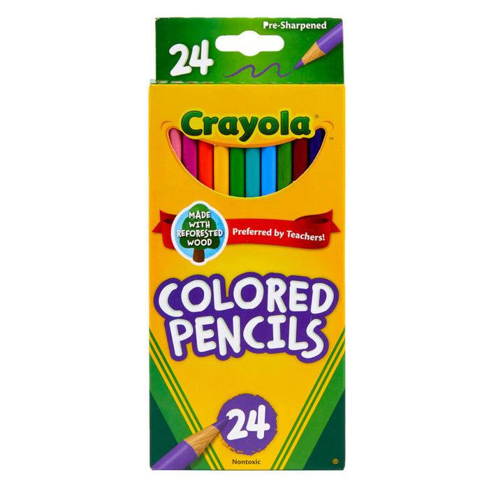 Crayola BIN4024 Colored Pencils, 24 Colors