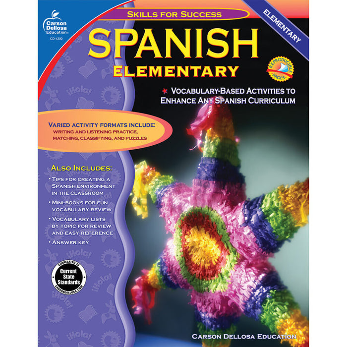 Carson Dellosa Education CD-4300 Skills for Success Spanish Resource Book, Grades K-5, Paperback