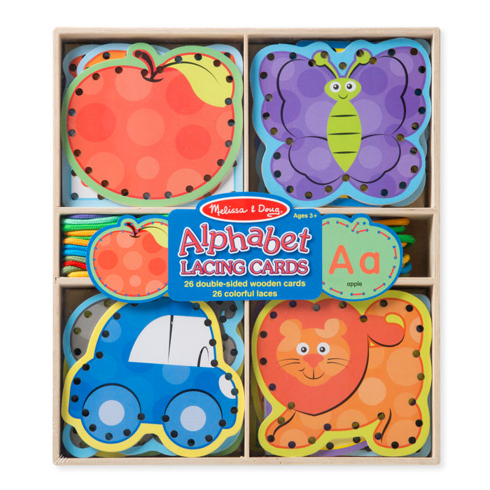 Melissa & Doug LCI9490 Alphabet Lacing Cards