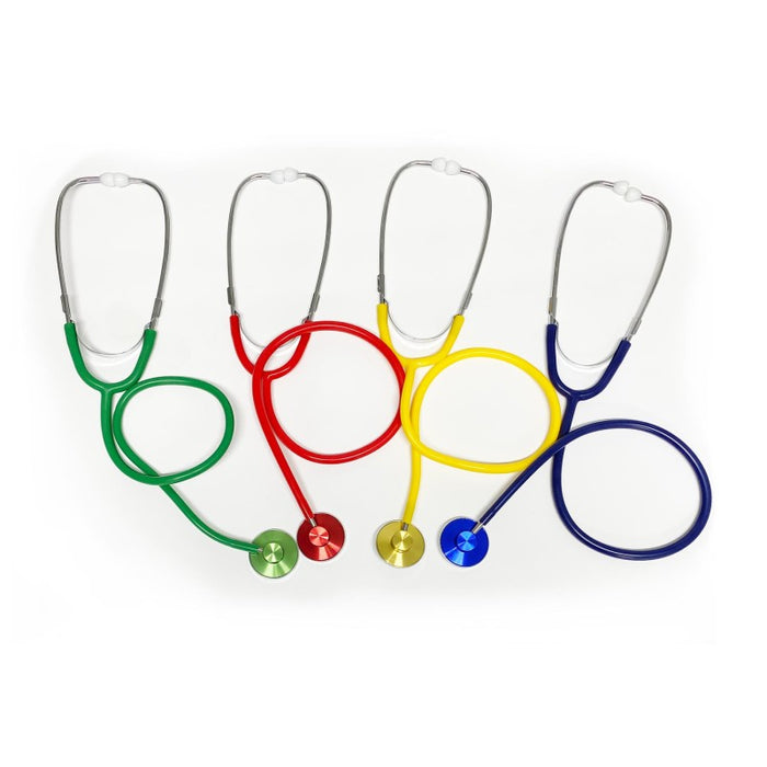 Supertek SKFB10892SP Stethoscopes, Assorted Colors, Pack of 4