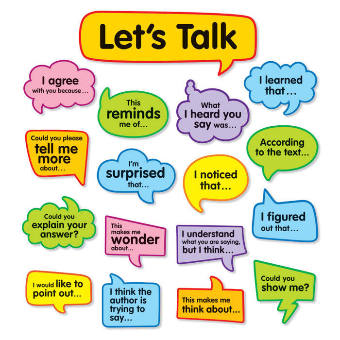 Scholastic Teaching Solutions SC-823624 Conversation Starters: Bulletin Board Set