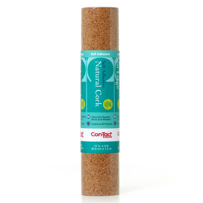 Con-Tact Brand KIT04F12642006 Cork Roll, Self-Adhesive, 12" x 4 ft.