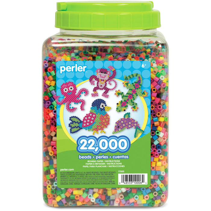 Perler PER17000 Multi-Mix Fuse Beads Jar, Pack of 22000