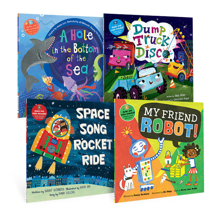 Barefoot Books BBK9798888593332 Kindergarten STEAM Singalongs Book Bundle, Set of 4