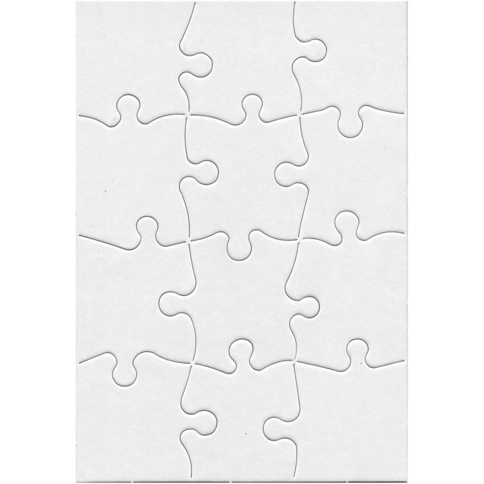 Hygloss HYG96213 Compoz-A-Puzzle, 5 1/2" x 8" Rectangle, 12-Piece, Pack of 24