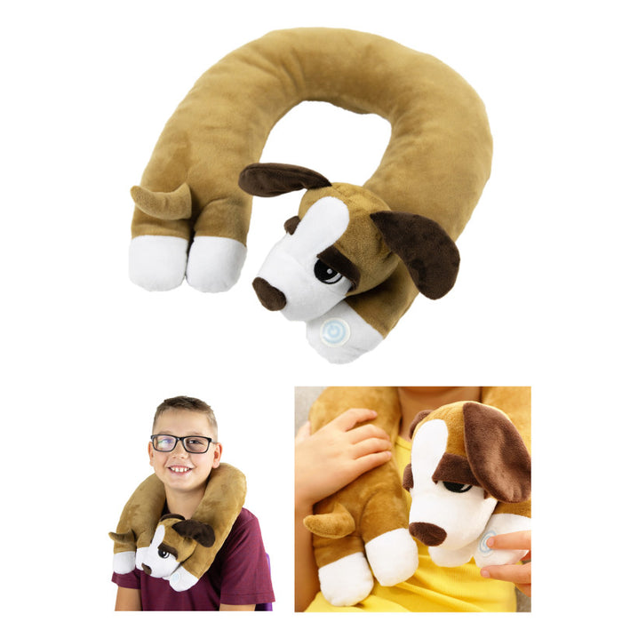 Bouncyband BBAVNDO Sensory Vibrating Neck Pillow - Puppy