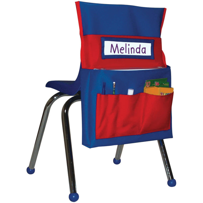 Carson Dellosa Education CD-158035 Chairback Buddy&trade; Pocket Chart, Blue/Red