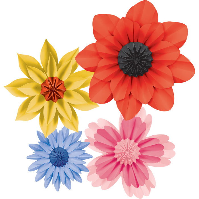 Teacher Created Resources TCR8350 Wildflowers Paper Flowers, Pack of 4