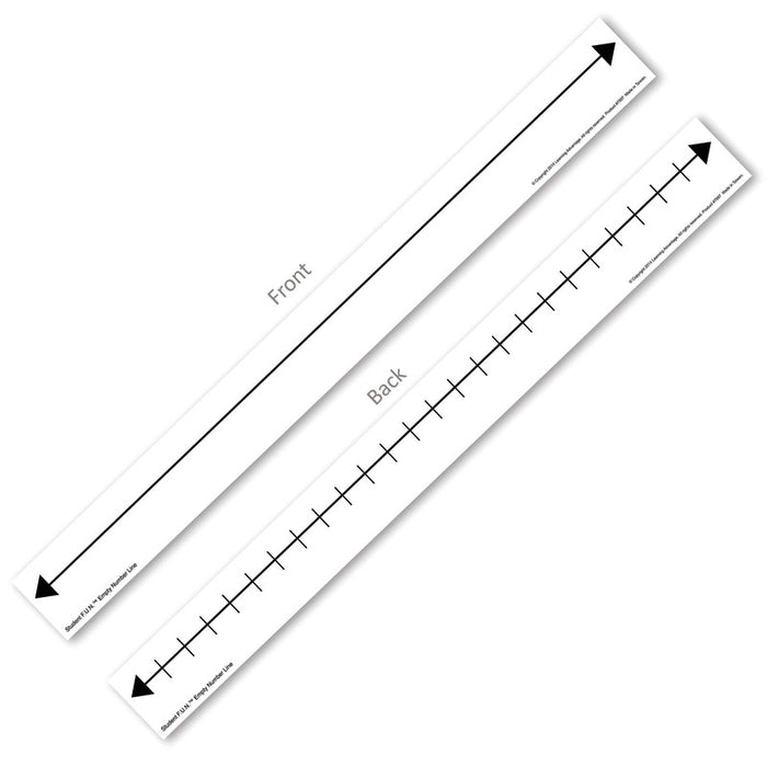 Learning Advantage CTU7997 Student F.U.N. Empty Number Line - Set of 10