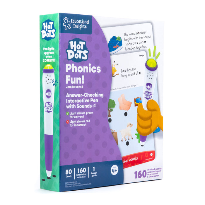 Educational Insights EI-6107 Hot Dots Phonics Fun! Kit