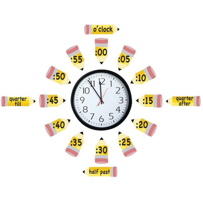 Eureka EU-847423 Telling Time Bulletin Board Set