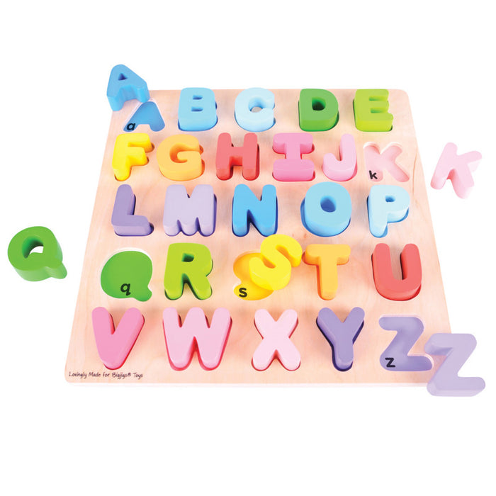 Bigjigs Toys BJTBB055 Chunky Alphabet Puzzle - Uppercase