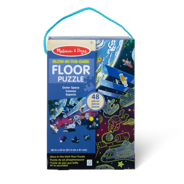 Melissa & Doug LCI31010 Outer Space Glow in the Dark Floor Puzzle