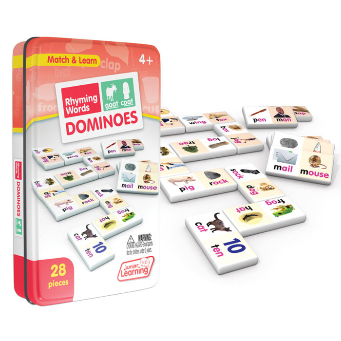 Junior Learning JRL490 Rhyming Words Dominoes