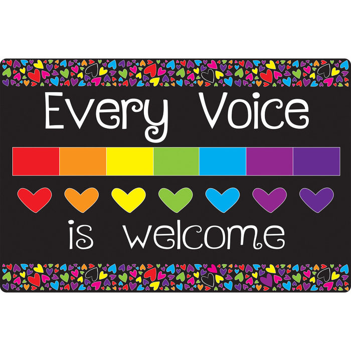 Smart Poly ASH12500 Computer Mouse Pad, 8" x 10", Every Voice is Welcome Here