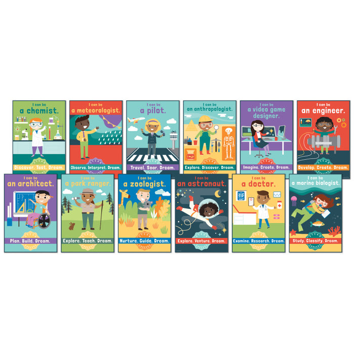 Carson Dellosa Education CD-110383 STEAM Careers Bulletin Board Set