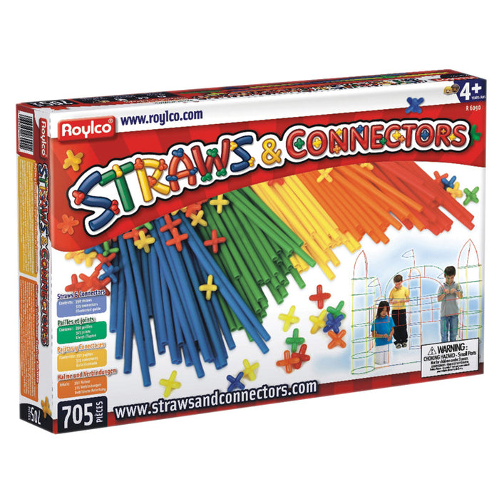 Roylco R-6090 Straws & Connectors Set, 705 Pieces