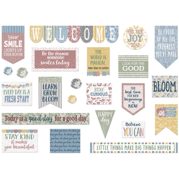 Teacher Created Resources TCR7174 Classroom Cottage Mini Bulletin Board Set, 23 Pieces