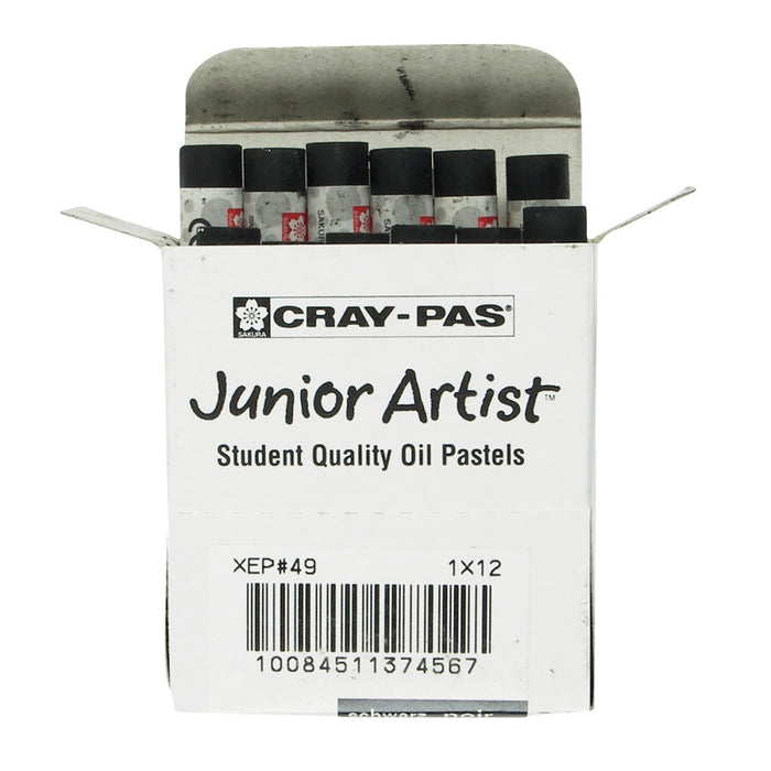 Sakura SAKXEP049 Cray-Pas Junior Artist Oil Pastels, Black, 12-Pack