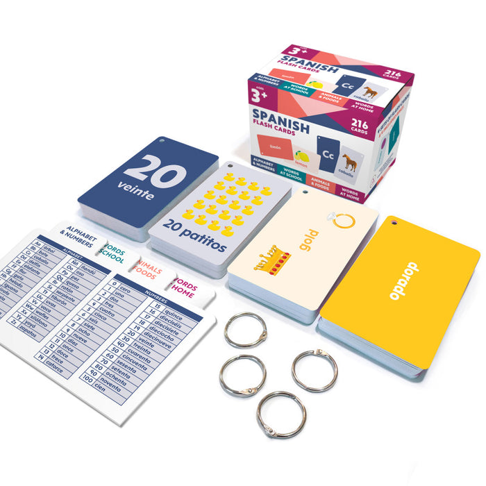 Carson Dellosa Education CD-734109 Spanish Flash Cards