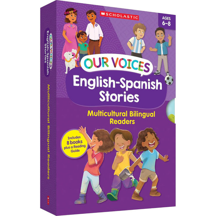 Scholastic Teaching Solutions SC-9781546152569 Our Voices: English-Spanish Stories, 8 Books