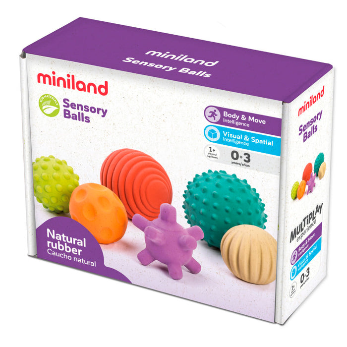 Miniland MLE97314 Sensory Balls, Set of 6