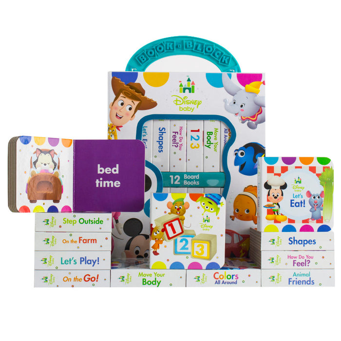 PI Kids PUB7776800 My First Library Disney Baby, 12 Books