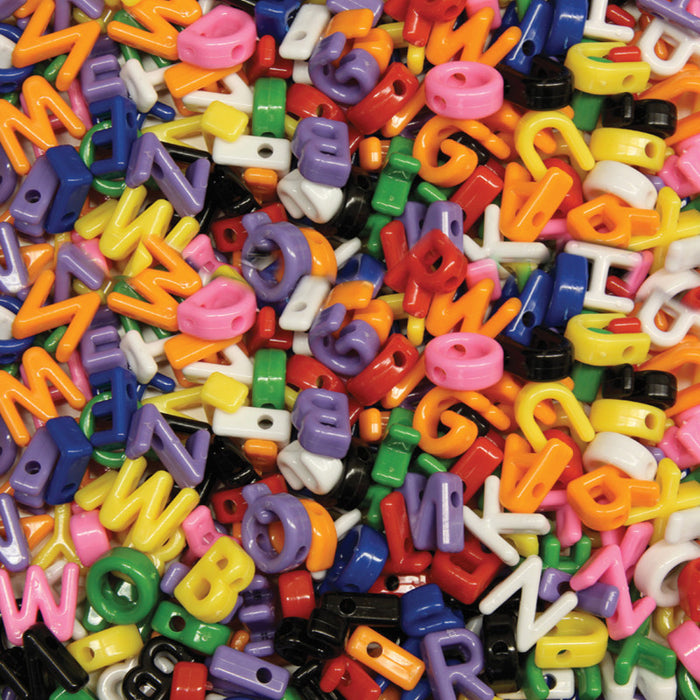 Creativity Street PACAC3253 Shaped Beads, Upper Case Letters, Approx. 7/8", 288 Pieces