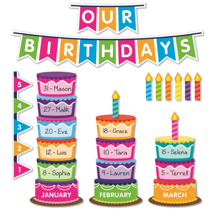 Scholastic Teaching Solutions SC-834488 Class Birthday Graph Bulletin Board