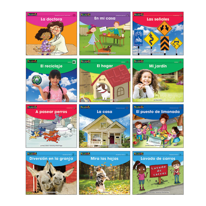 Newmark Learning NL-6204 Early Rising Readers My Neighborhood Theme Set, Spanish
