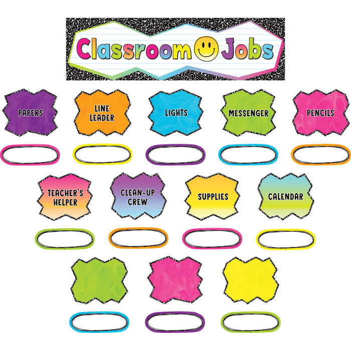 Teacher Created Resources TCR6925 Brights 4Ever Classroom Jobs Mini Bulletin Board Set