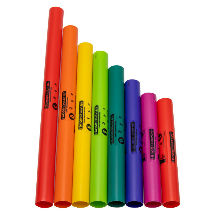 Rhythm Band Instruments RB-BWDG Boomwhackers Percussion Tubes 8-Note C Major Diatonic Set