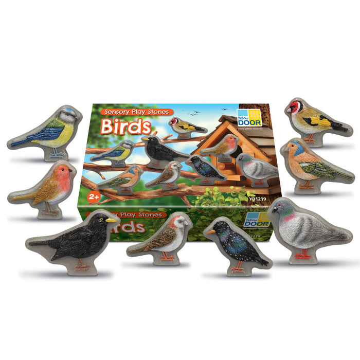 Yellow Door YUS1219 Sensory Play Stones - Birds - Set of 8