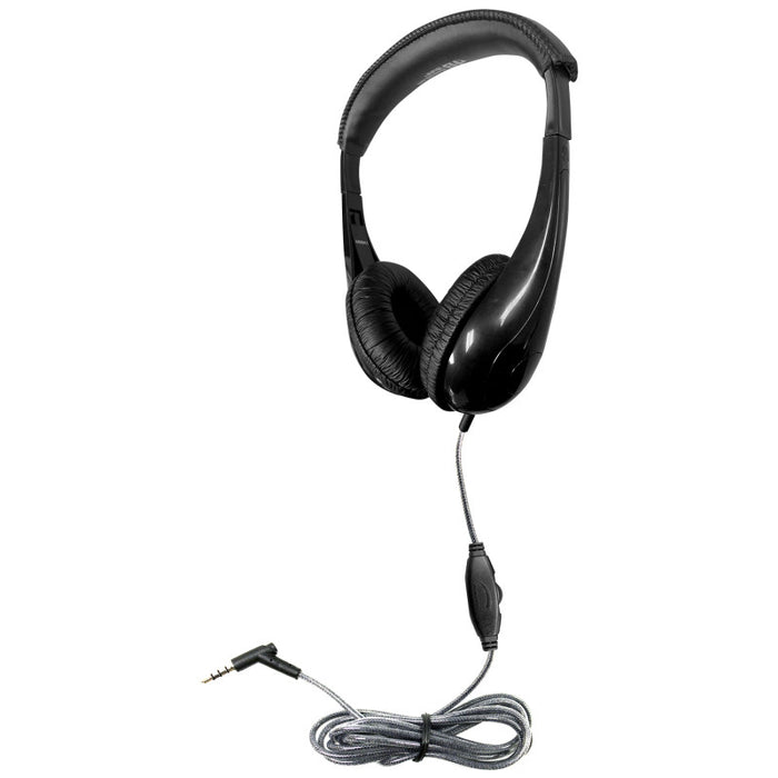 HamiltonBuhl HECM8BK1 Motiv8 TRS Classroom Headphone with In-line Volume Control