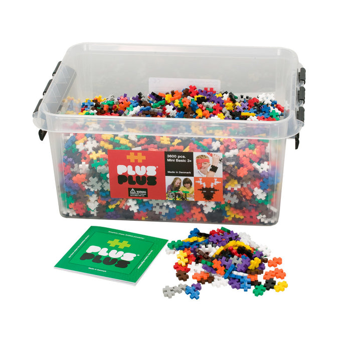 Plus-Plus PLL03373 School Set, 3,600 pieces in Basic Colors