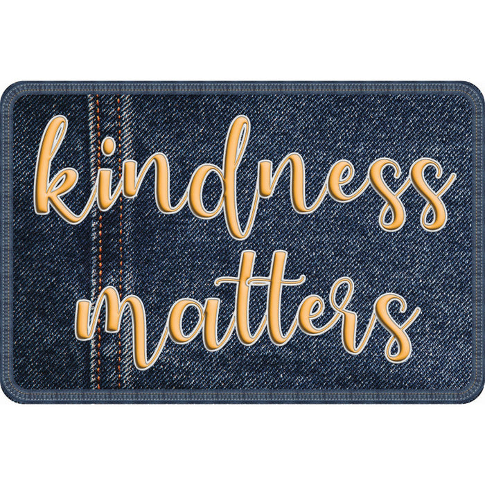 Ashley Productions ASH12533 The Original Fun Mat Computer Mouse Pad, 11.75x8 in, Kindness Matters, Denim