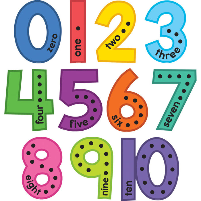 Teacher Created Resources TCR9123 Colorful Jumbo Numbers Bulletin Board Set