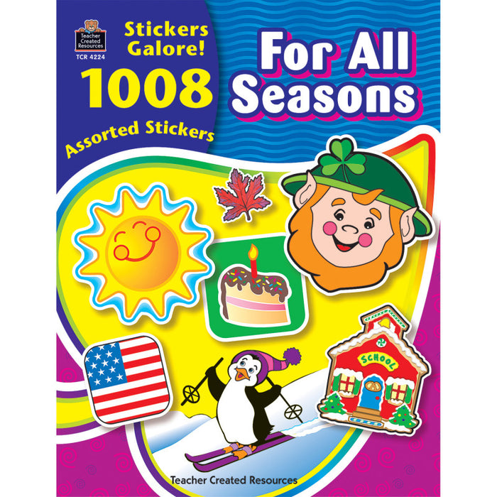 Teacher Created Resources TCR4224 For All Seasons Sticker Book, Pack of 1008
