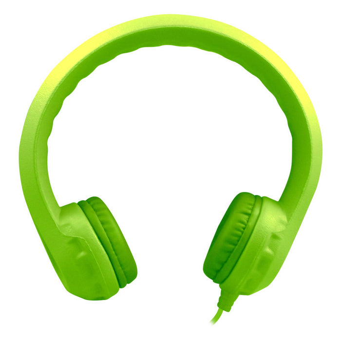 HamiltonBuhl HECKIDSGRN Flex-Phones Single Construction Foam Headphones - Green