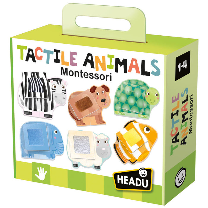 Headu HDUIT20188 Tactile Animals Montessori