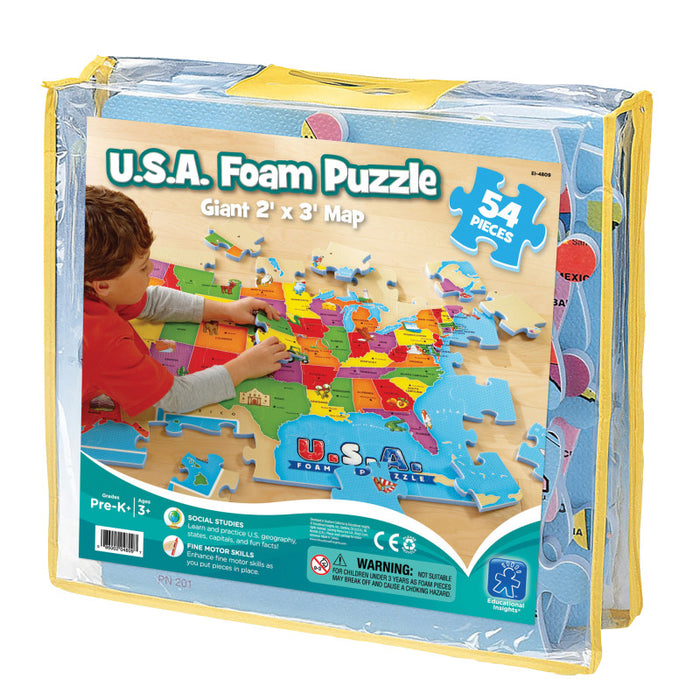 Educational Insights EI-4809 USA Foam Map Puzzle