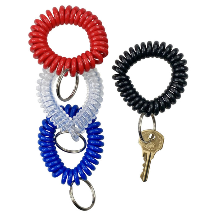 Baumgartens BAUMKC7000 Wrist Coil Key Chain, Assorted Colors, 1 Count