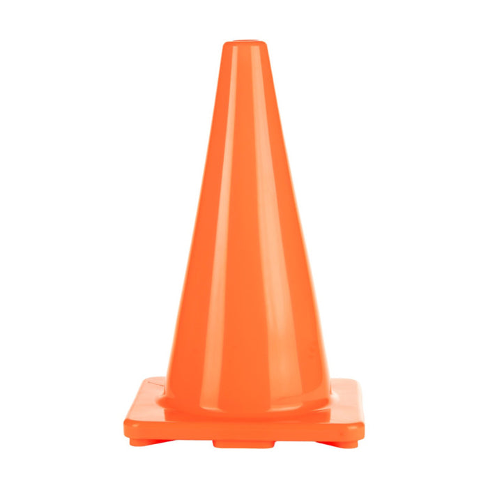 Champion Sports CHSC18OR Hi-Visibility Flexible Vinyl Cone, Weighted, Orange, 18" Length