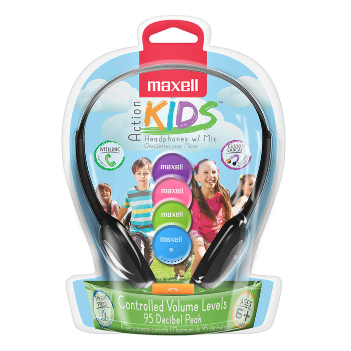 Maxell MAX195004 Action Kids&trade; Headphones with Mic