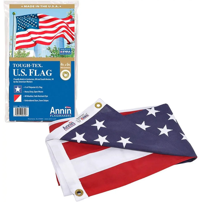 Annin & Company ANN002220 Nyl-Glo Colorfast Outdoor U.S. Flags, 4' x 6'