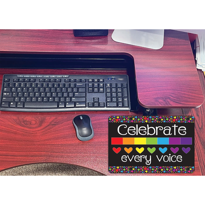 Smart Poly ASH12503 Computer Mouse Pad, 8" x 10", Celebrate Every Voice