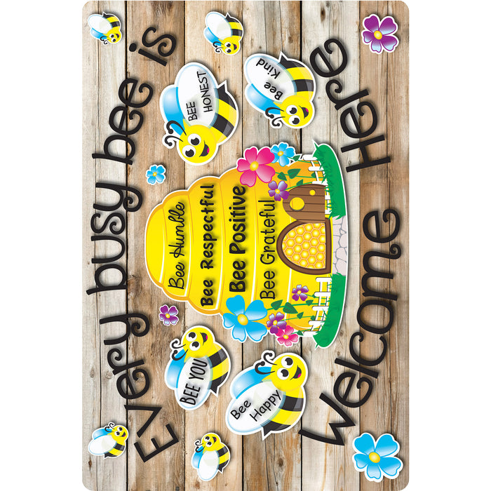 Smart Poly ASH12504 Computer Mouse Pad, 8" x 10", Every Busy Bee is Welcome Here