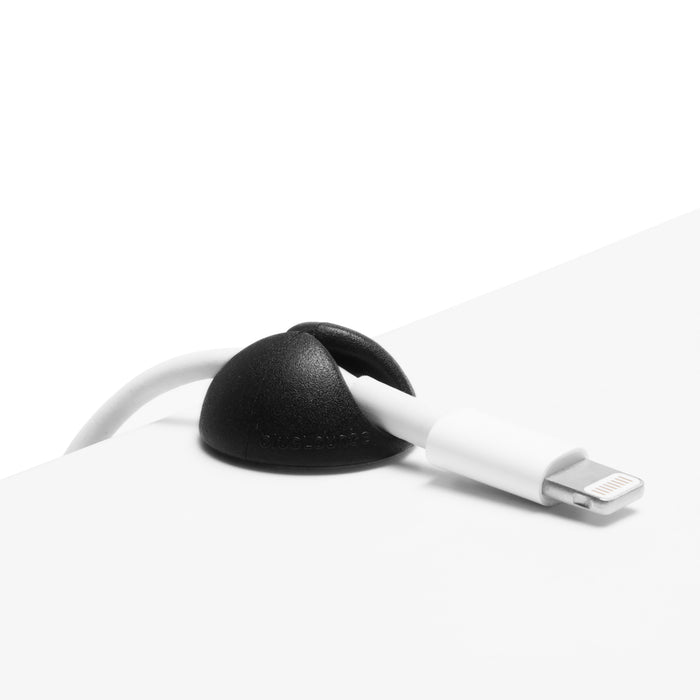Bluelounge AVTBLUCDMBL Cabledrop Minis Cord Management, Black, Pack of 9