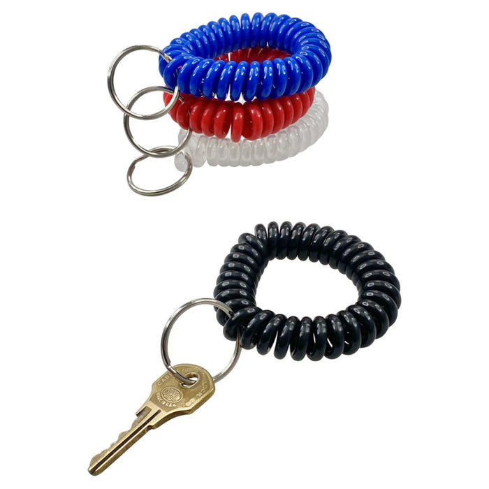 Baumgartens BAUMKC7000 Wrist Coil Key Chain, Assorted Colors, 1 Count