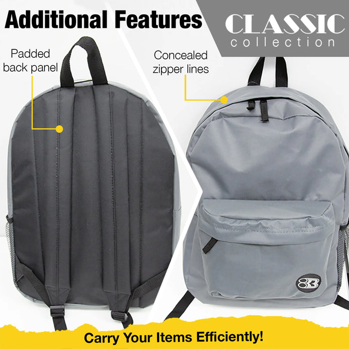 BAZIC Products BAZ1051 Classic Backpack 17" Blue
